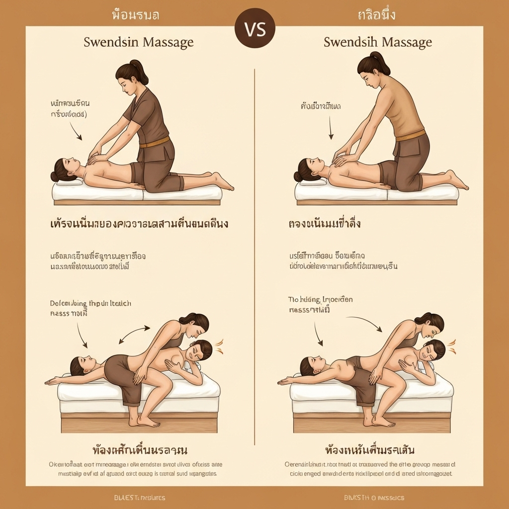 타이마사지 vs 스웨디시 - 어떤 마사지를 선택해야 할까?